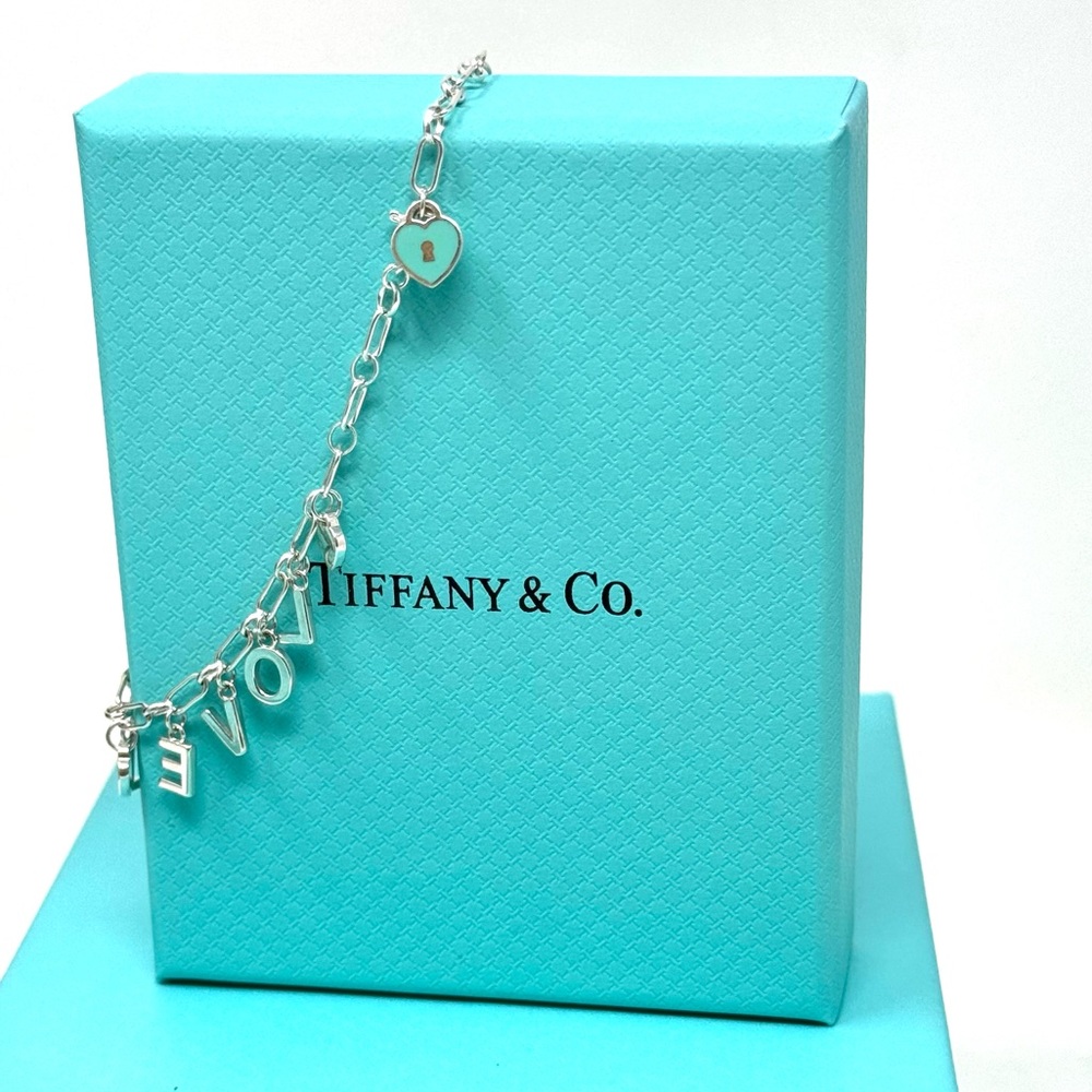 Authentic Tiffany & co. Love Notes Charm Bracelet. - Picture 4 of 12
